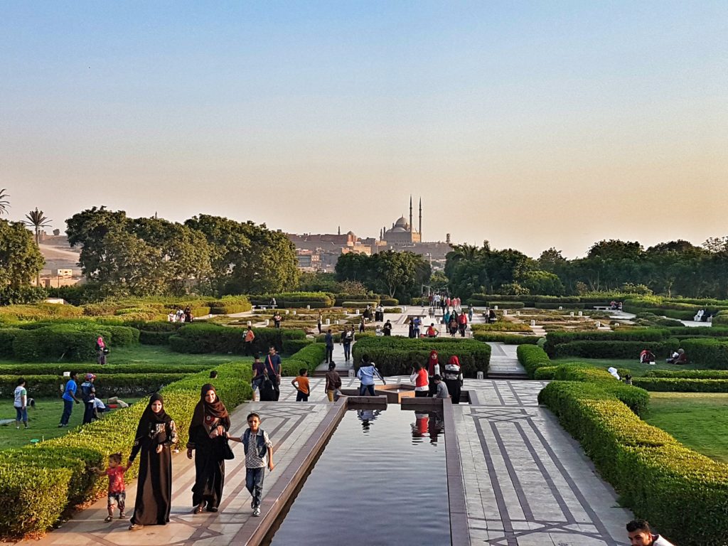 egypt cairo al-azhar-park mosque africa middle east