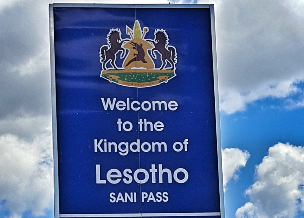 lesotho kingdom border sani pass southern africa