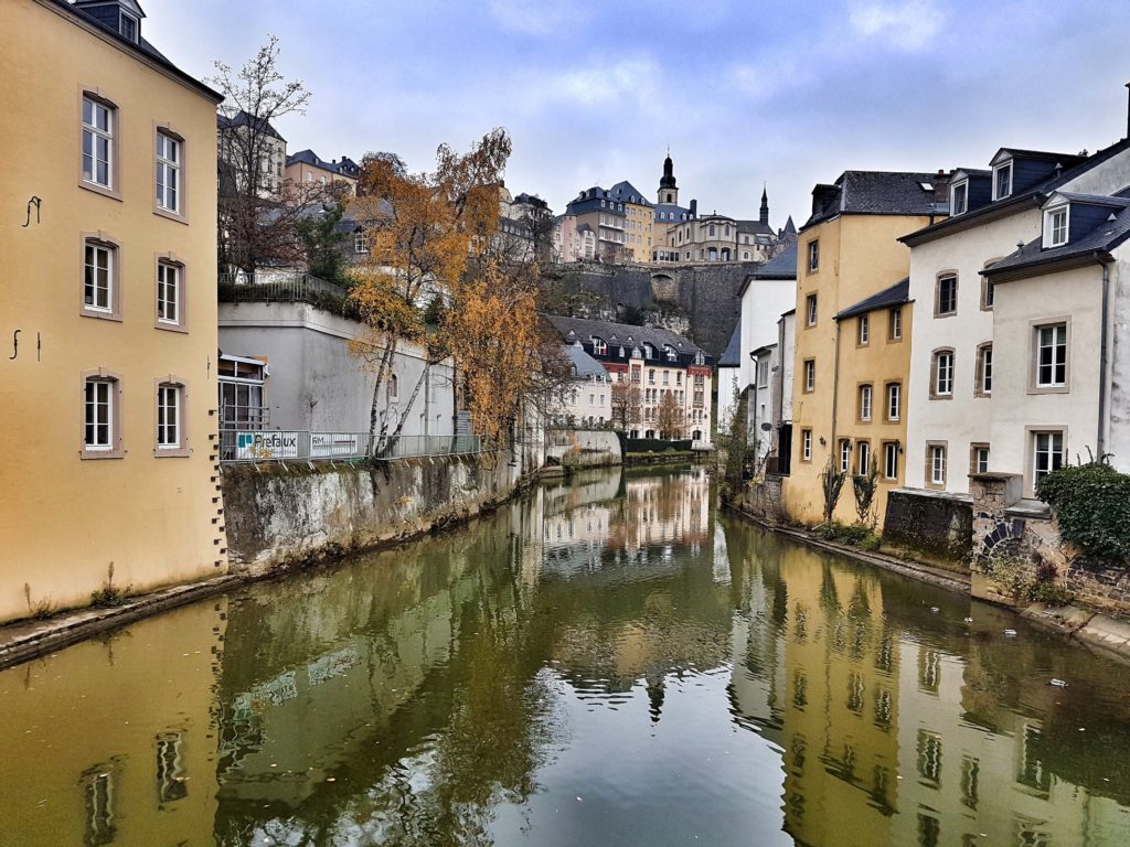 View of the Grund in Luxembourg City