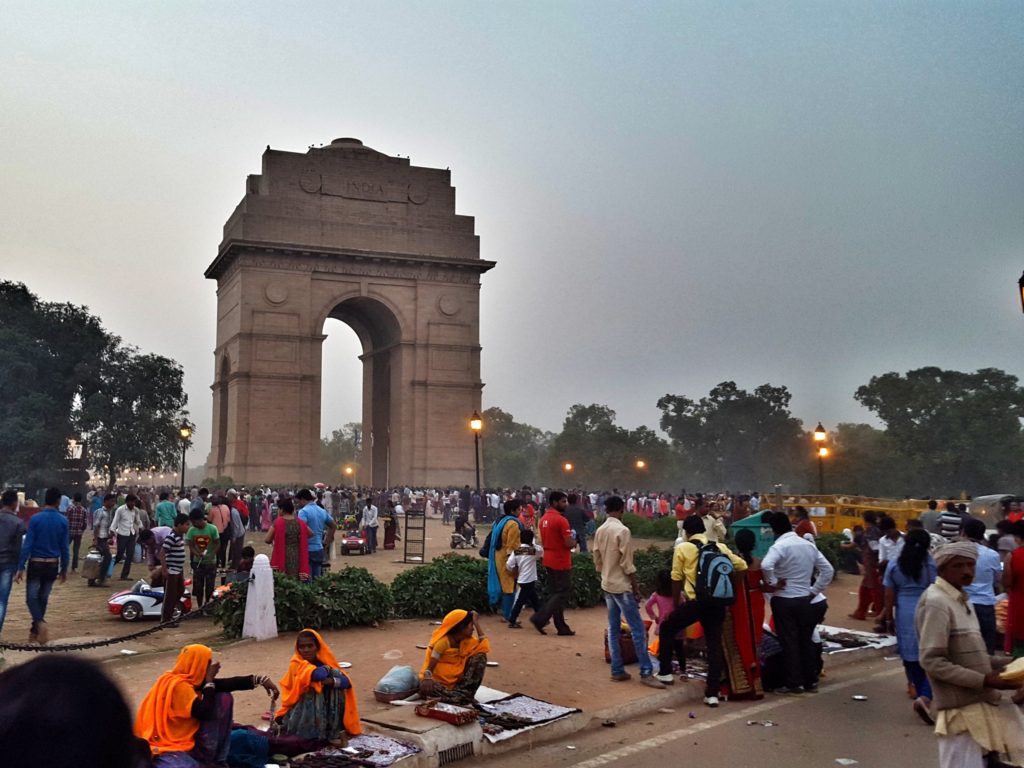 india new delhi india gate sunset indian subcontinent south asia