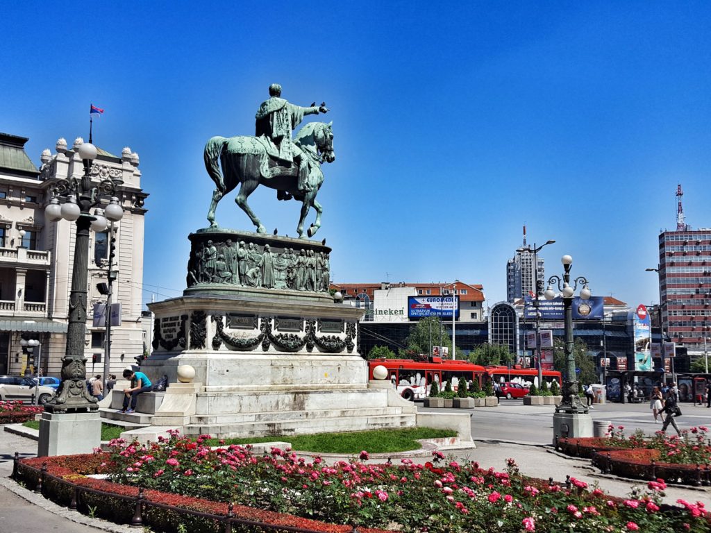 belgrade serbia prince mihailo republic square