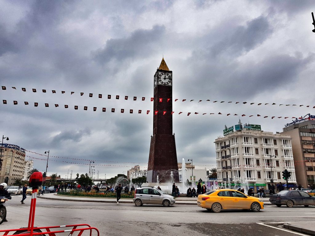 tunisia tunis north africa travel habib bourguiba avenua clock tower