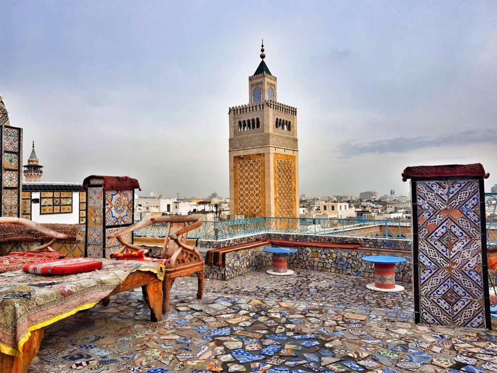 tunisia tunis medina rooftop north africa travel