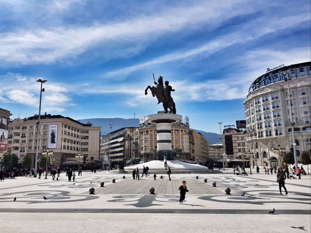 macedonia travel balkans skopje macedonia square