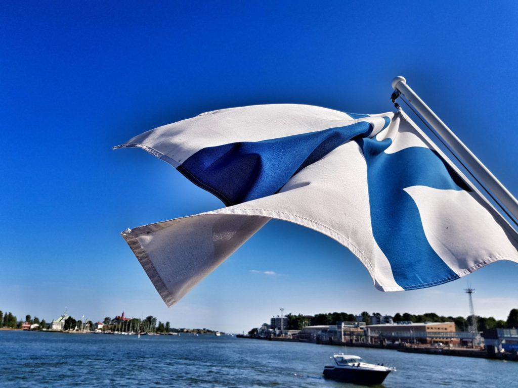 finland helsinki flag travel