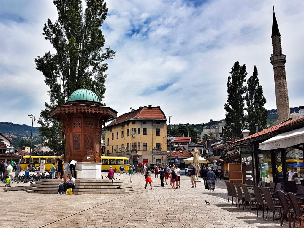 bosnia and herzegovina sarajevo Bascarsija Square