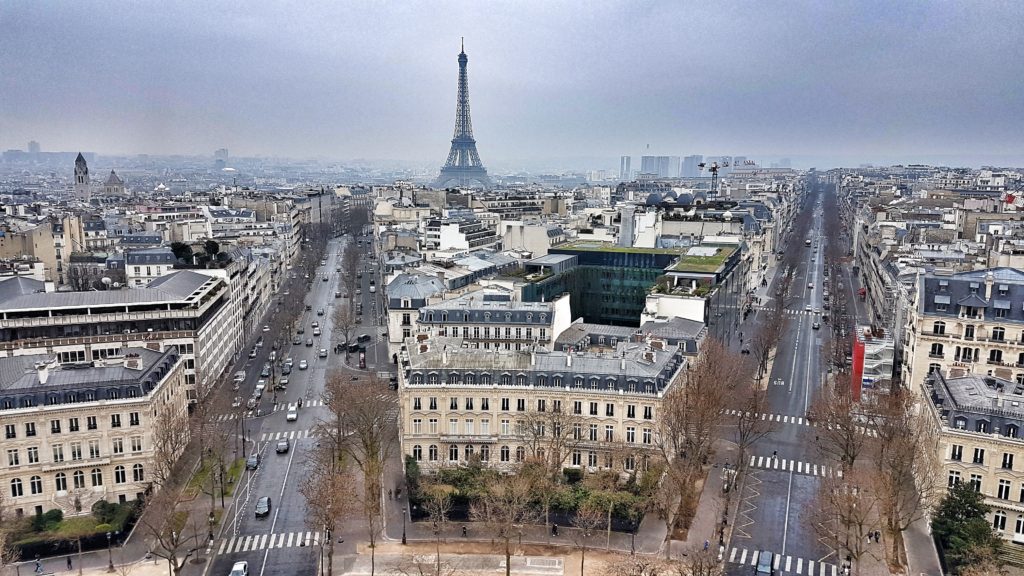 view from arc de triomphe