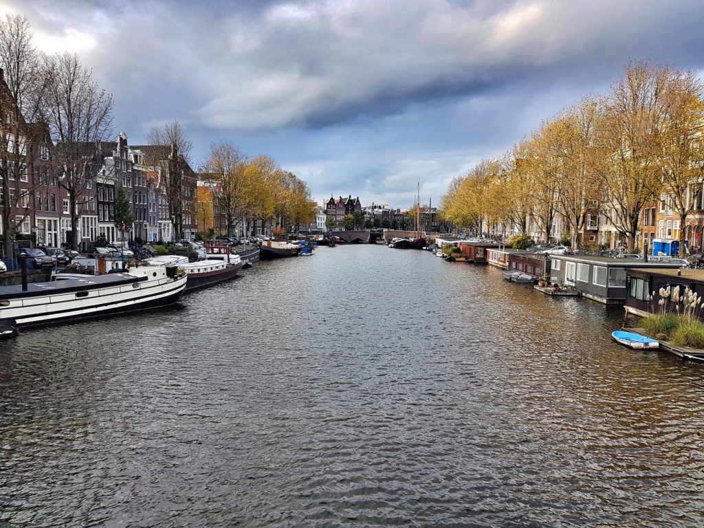 the famous grachten of Amsterdam Netherlands Benelux