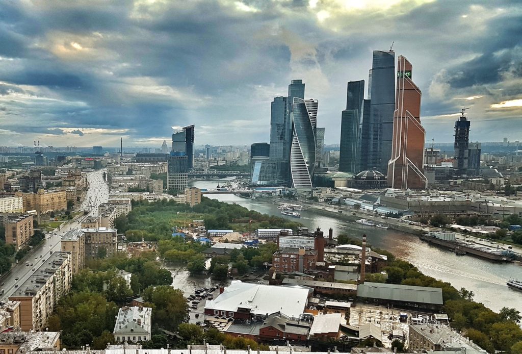 russia moscow view mercedes bar