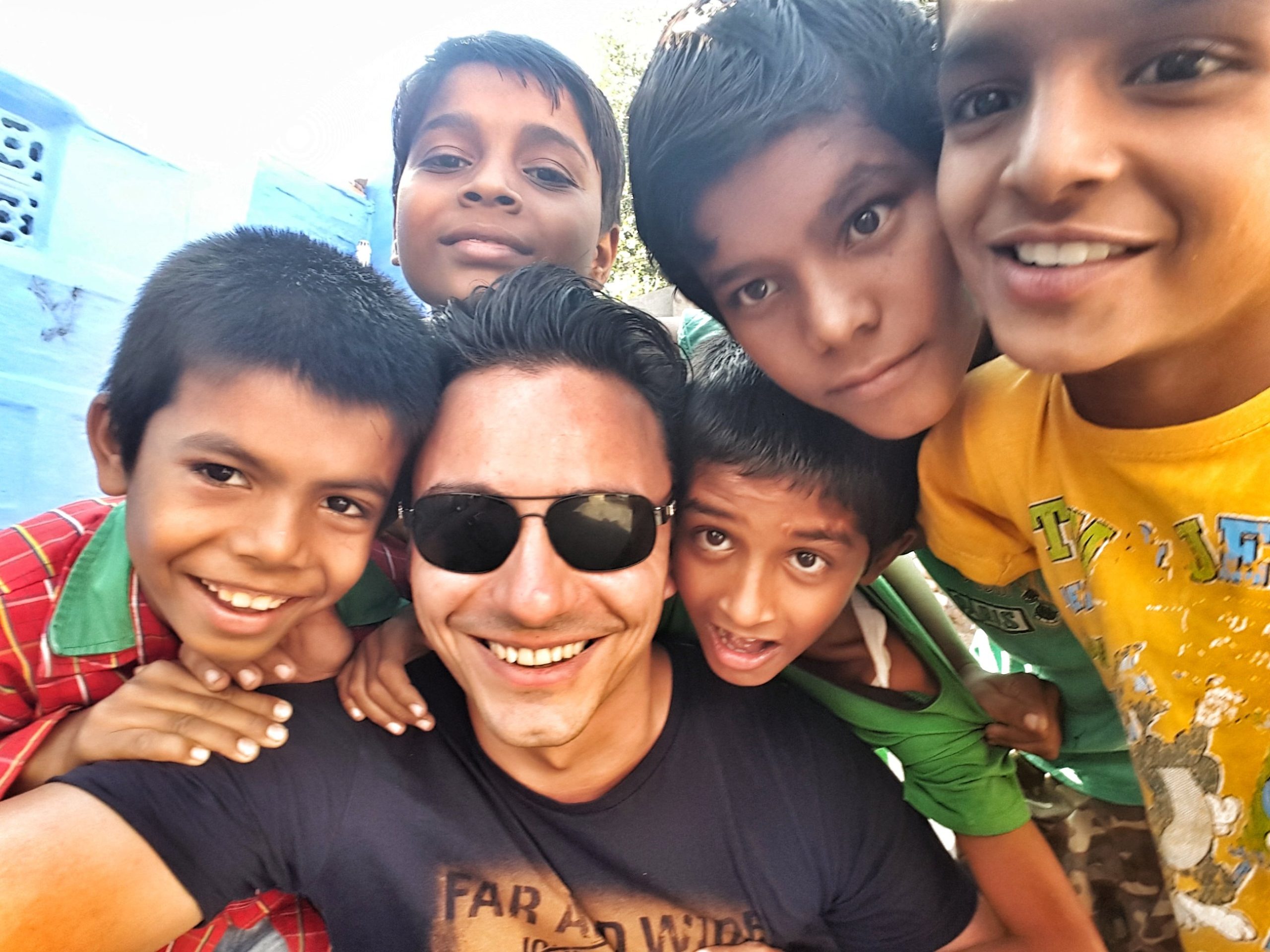 india south asia jodhpur children selfie