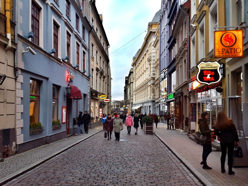 the streets of riga latvia baltics