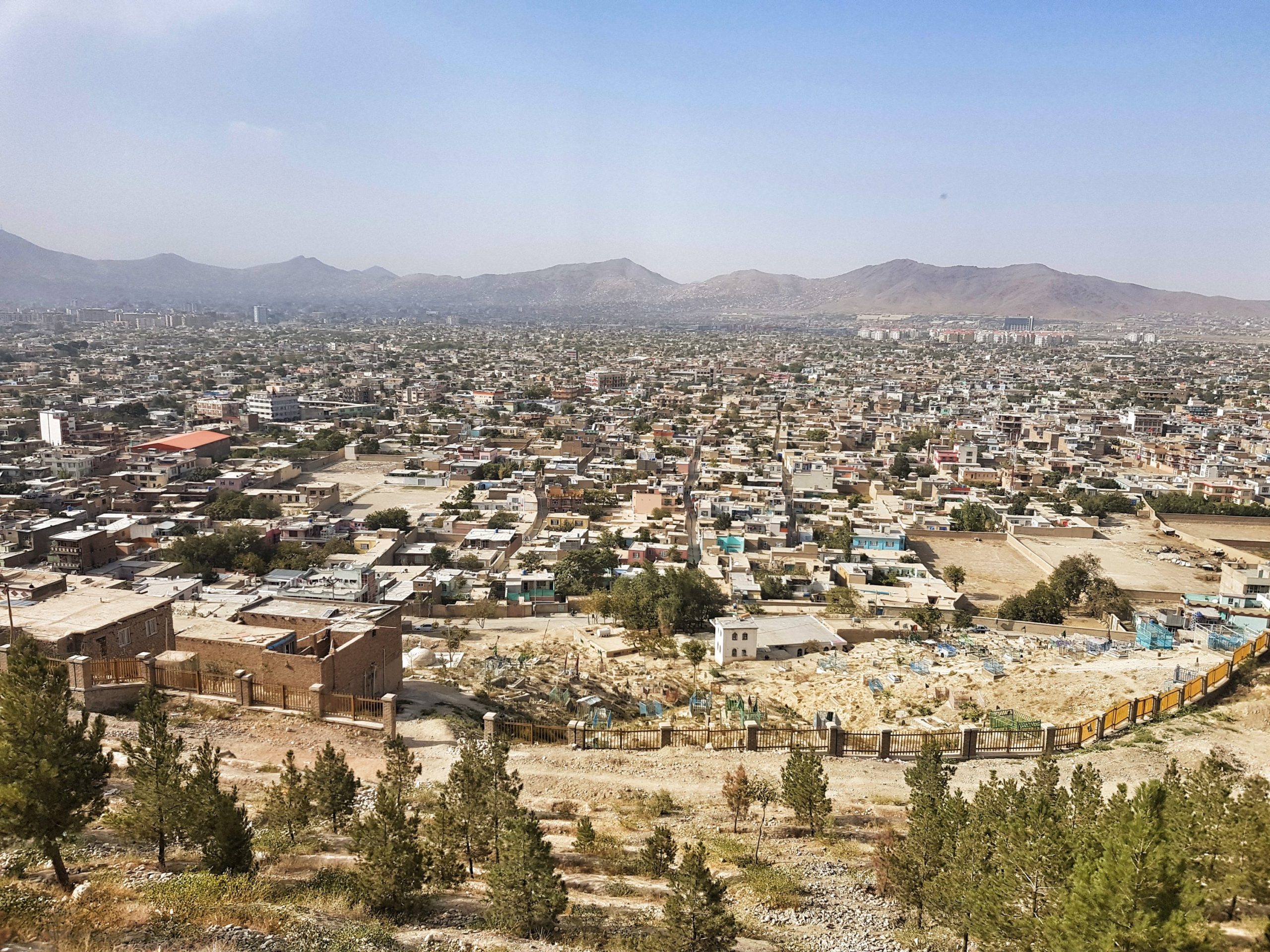 afghanistan kabul hills view