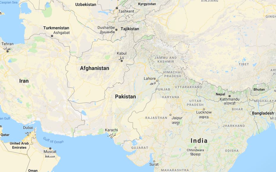 pakistan map google maps