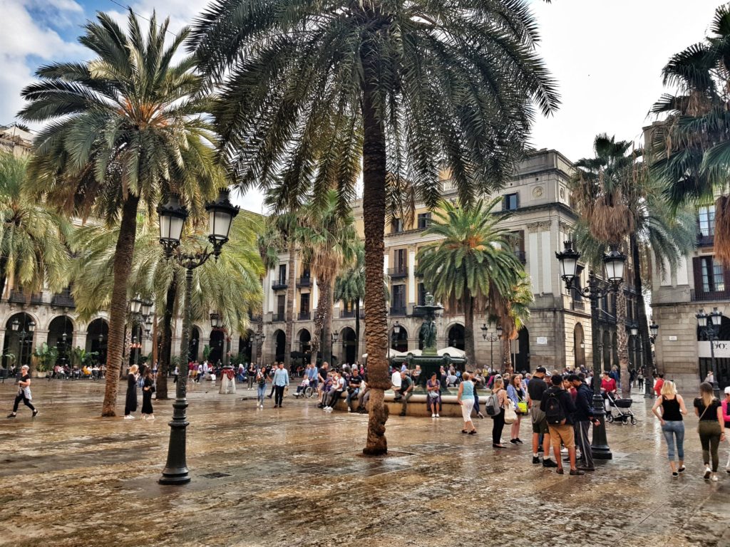 spain barcelona plaça reial travel