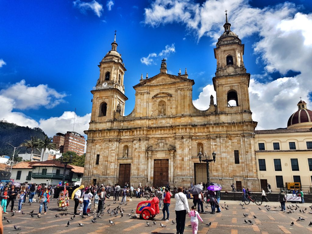 colombia bogota candelaria plaza bolivar