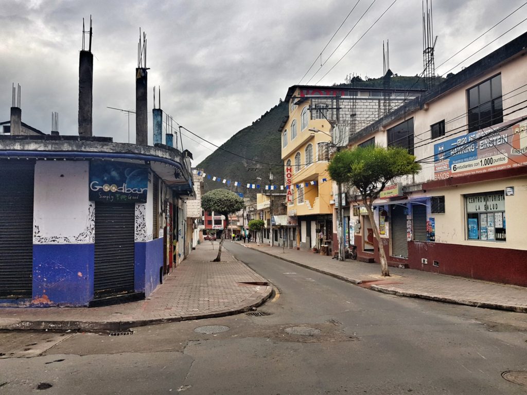 ecuador banos travel rain