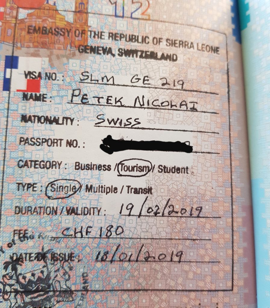 sierra leone fake visa