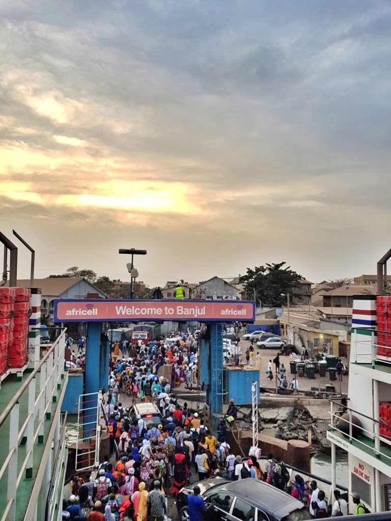 gambia ferry to banjul arrival