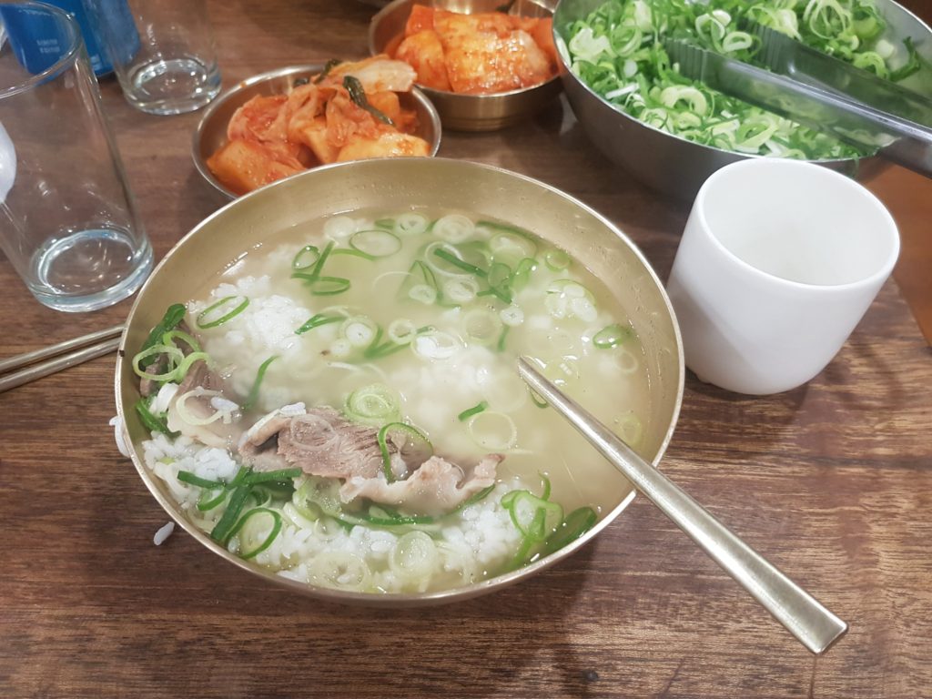south korea beef rice soup