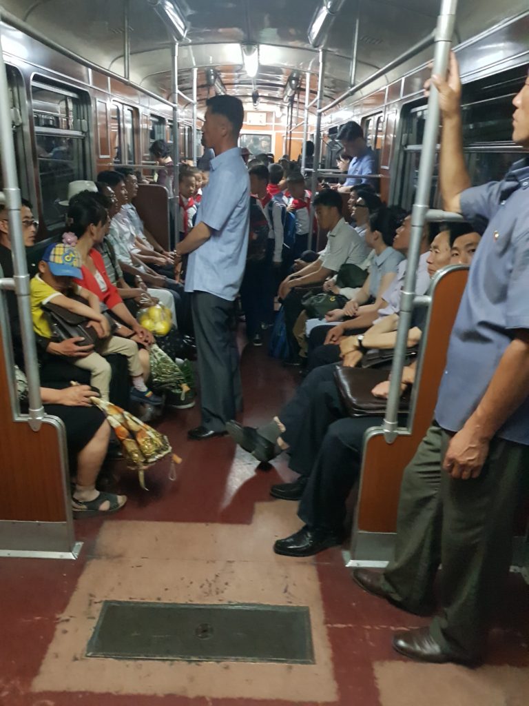 subway ride pyongyang north korea