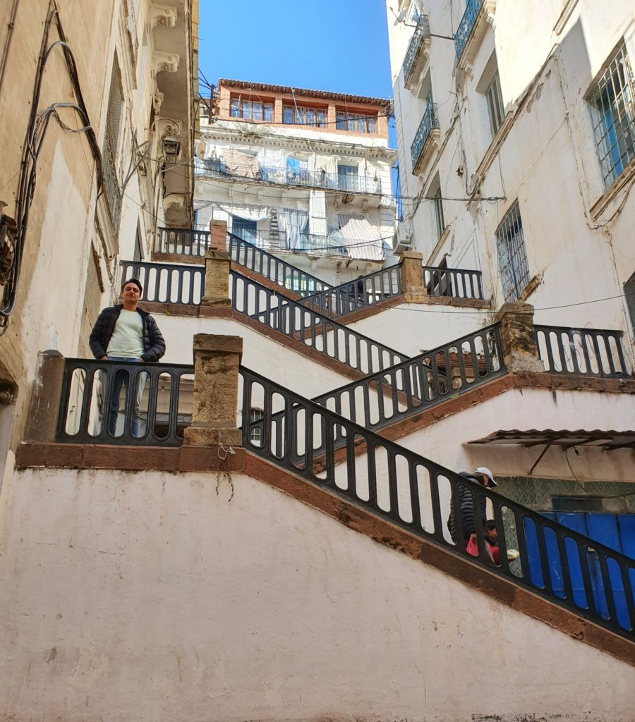 algeria algiers casbah stairs