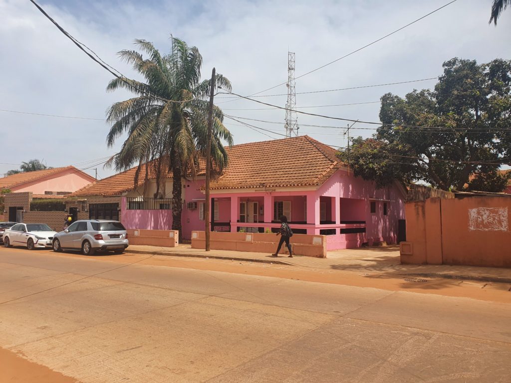 bissau colorful houses