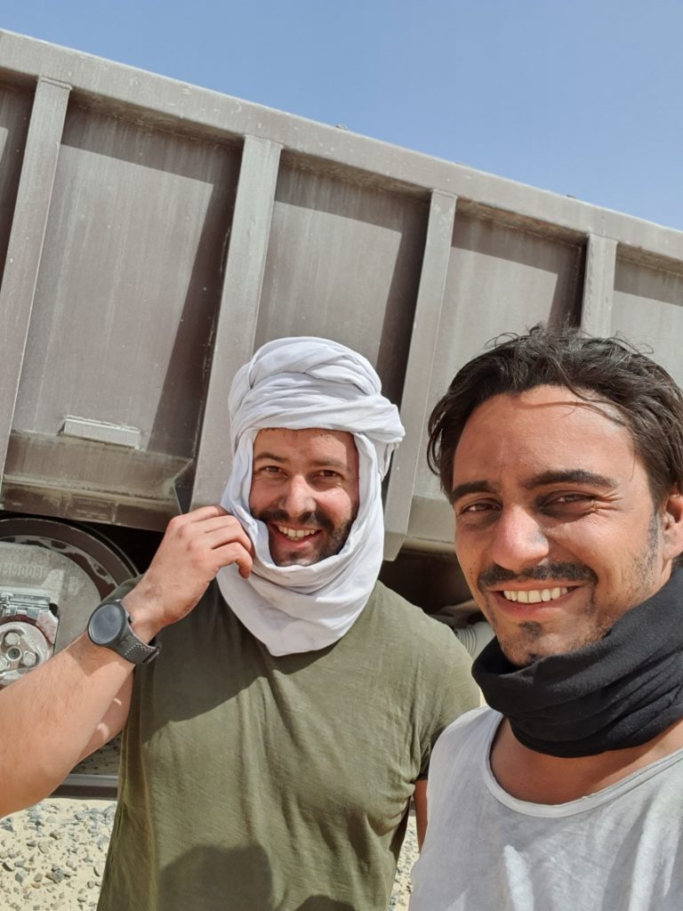 mauritania iron ore train arrival