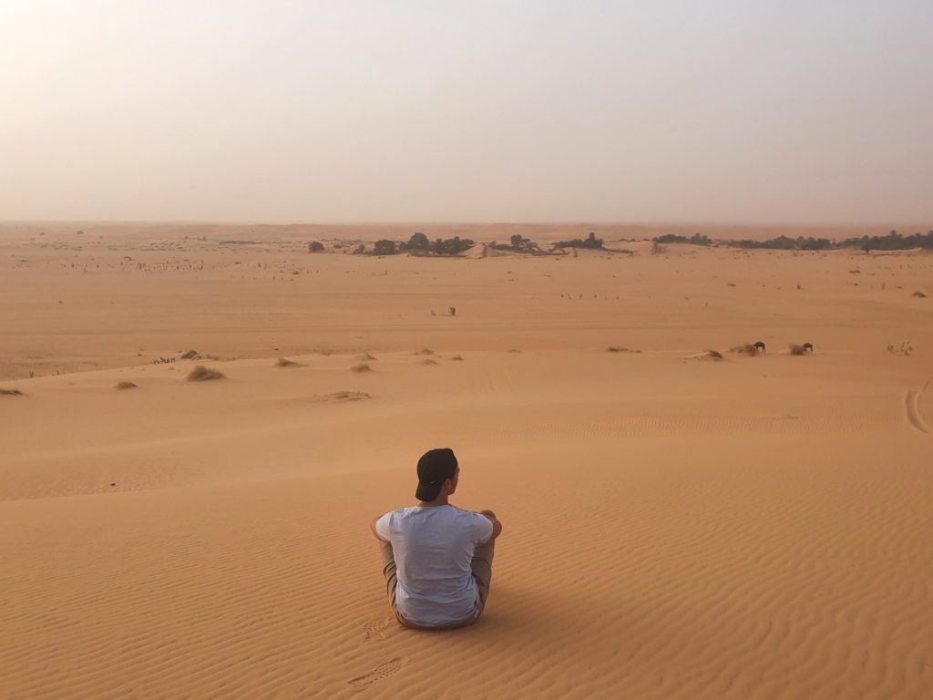 mauritania desert sunset chinguetti