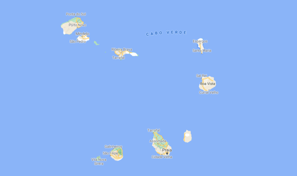 map cabo verde