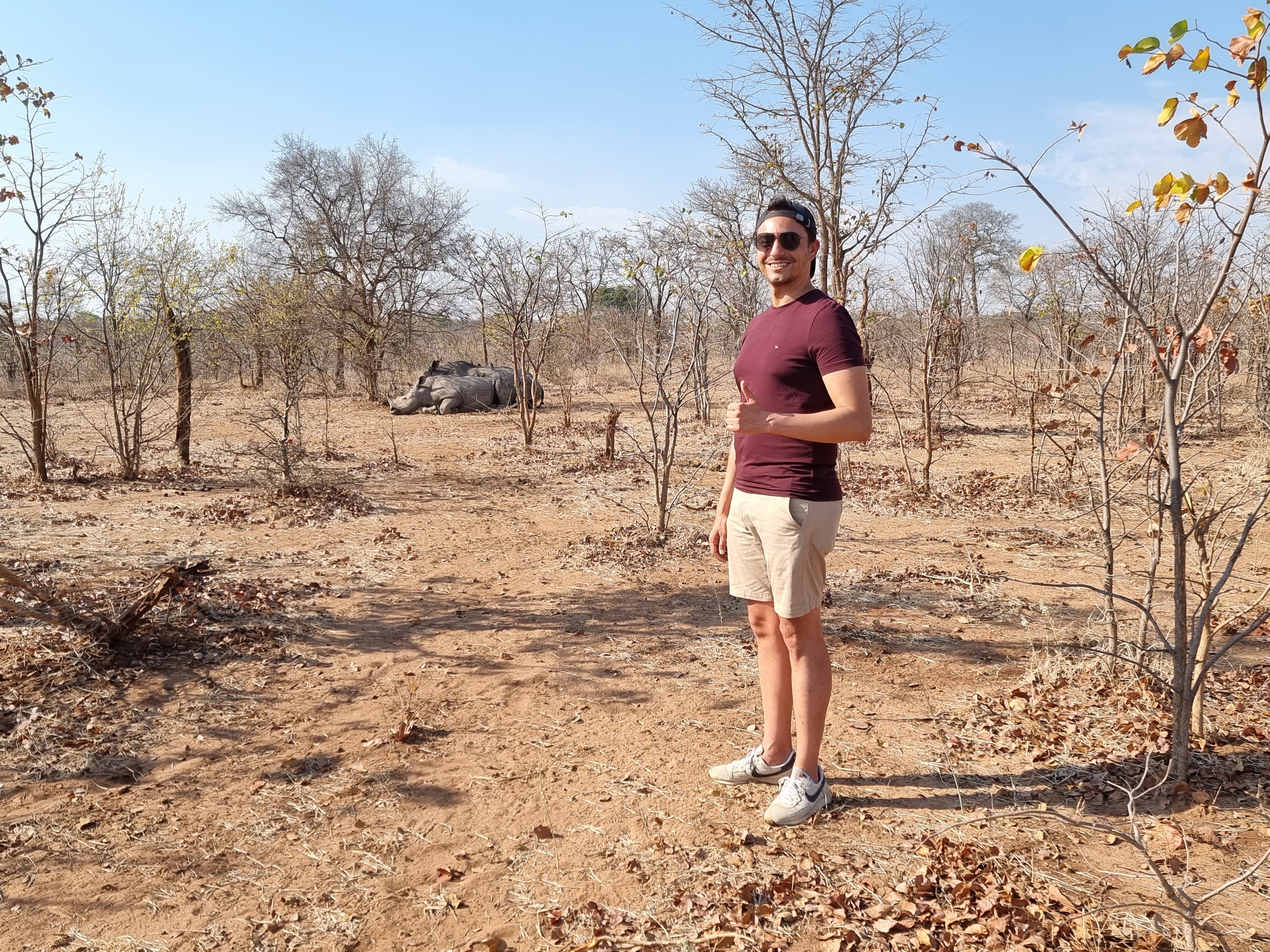 zambia rhino walk livingstone