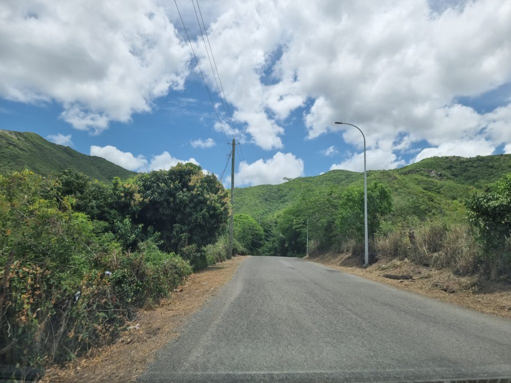 driving around Antigua