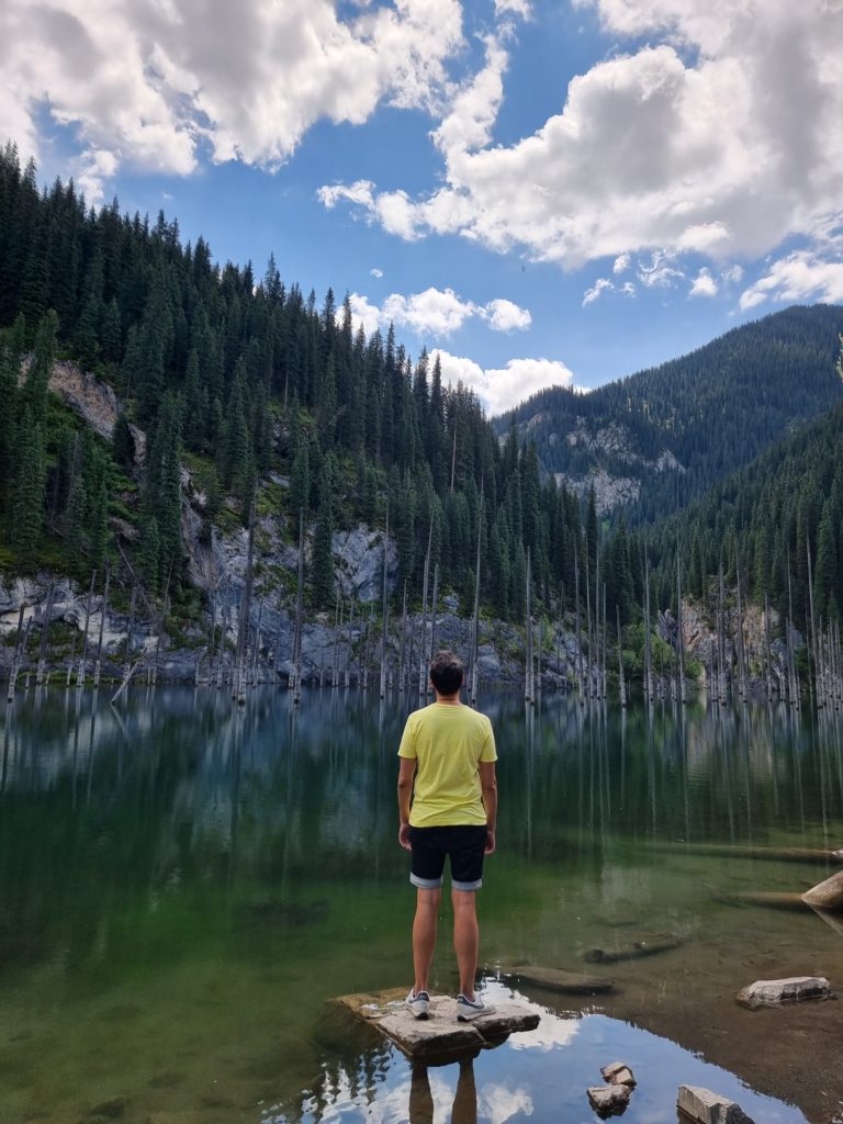 Kaindy Lake Kazakhstan