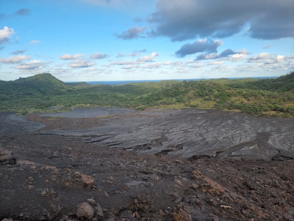 view from mount yasur