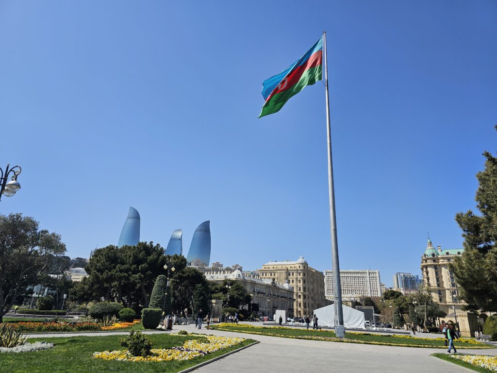 azerbaijan flag baku