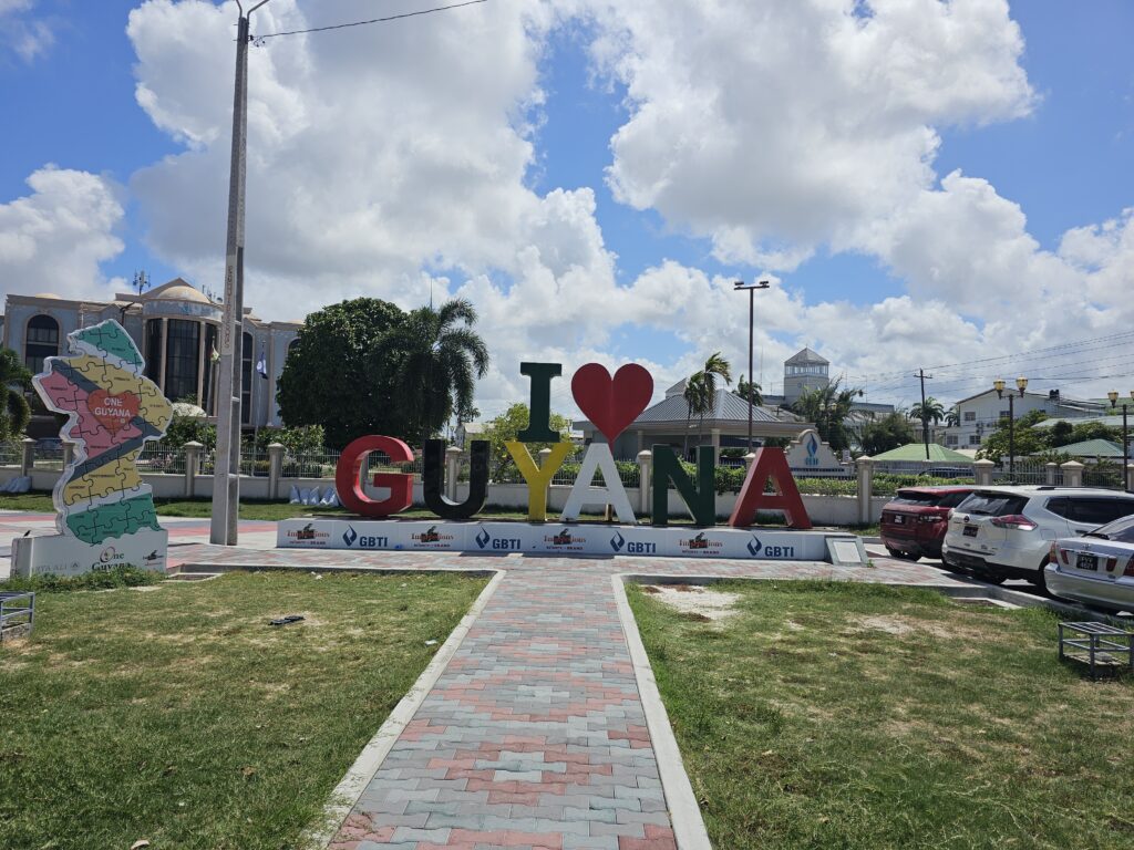 i love guyana sign georgetown