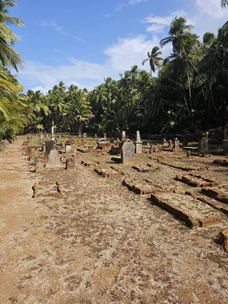 cemetery on Saint-Joseph Island.