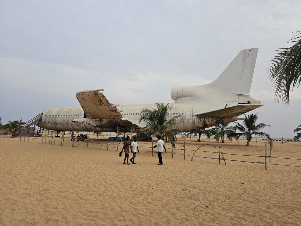 cotonou aircraft beach