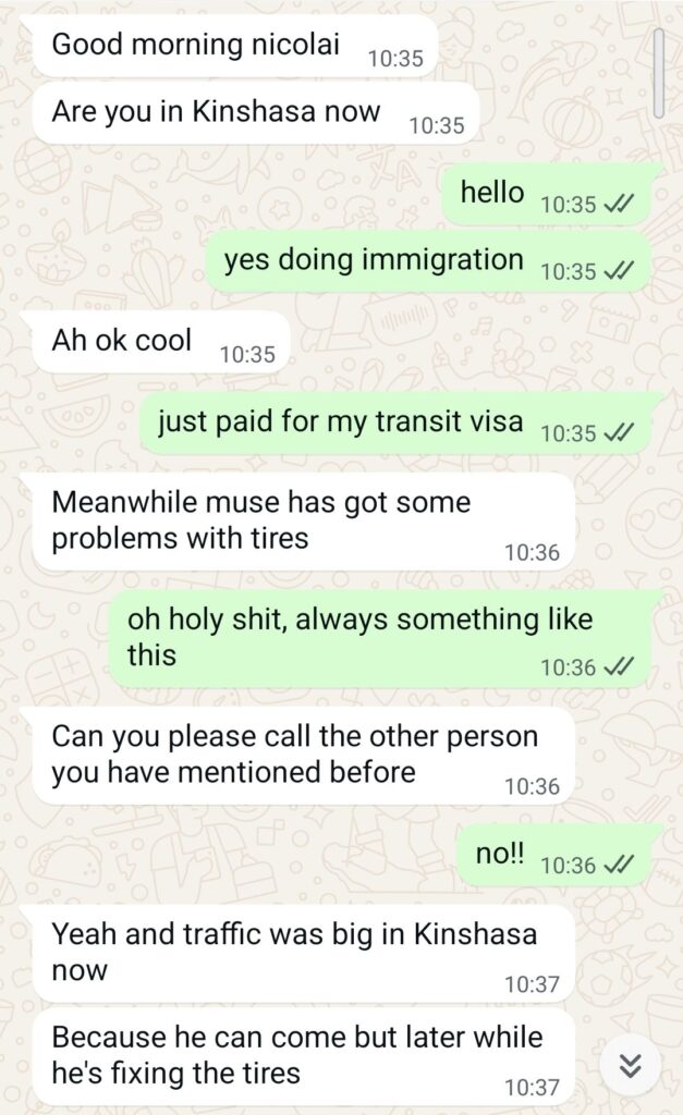 whatsapp dr congo driver