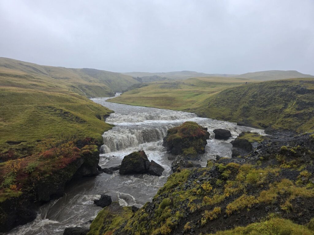 skogafoss hike iceland