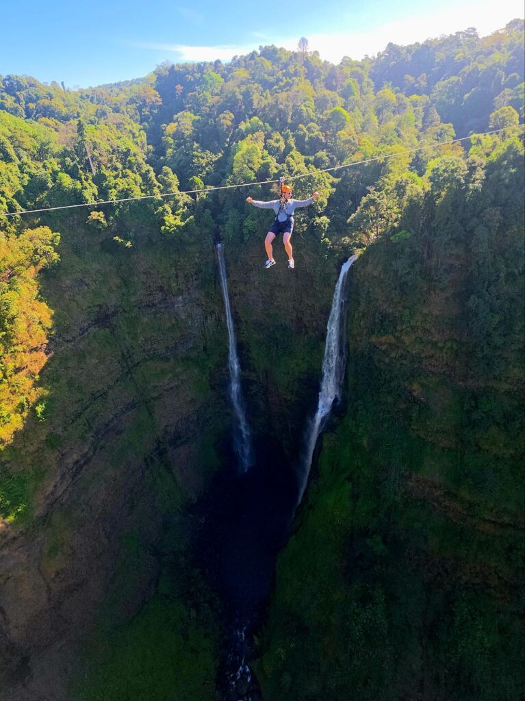 tad fane ziplining laos