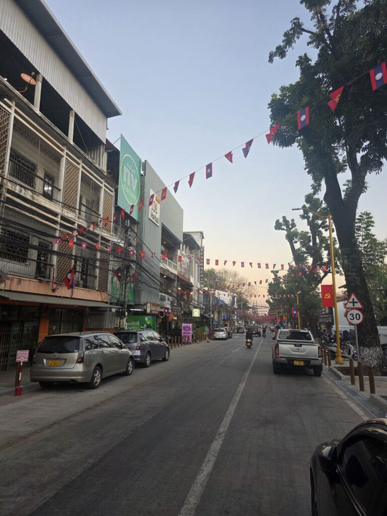 streets of vientiane laos